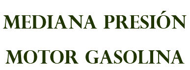 mediana presión motor gasolina