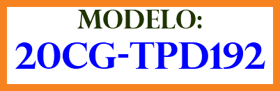 MODELO: 20CG-TPD192